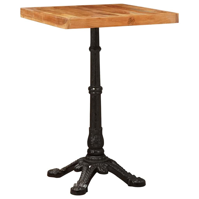 Bistrobord 50 x 50 x 76 cm Massivt Akacietræ Brun Firkantet