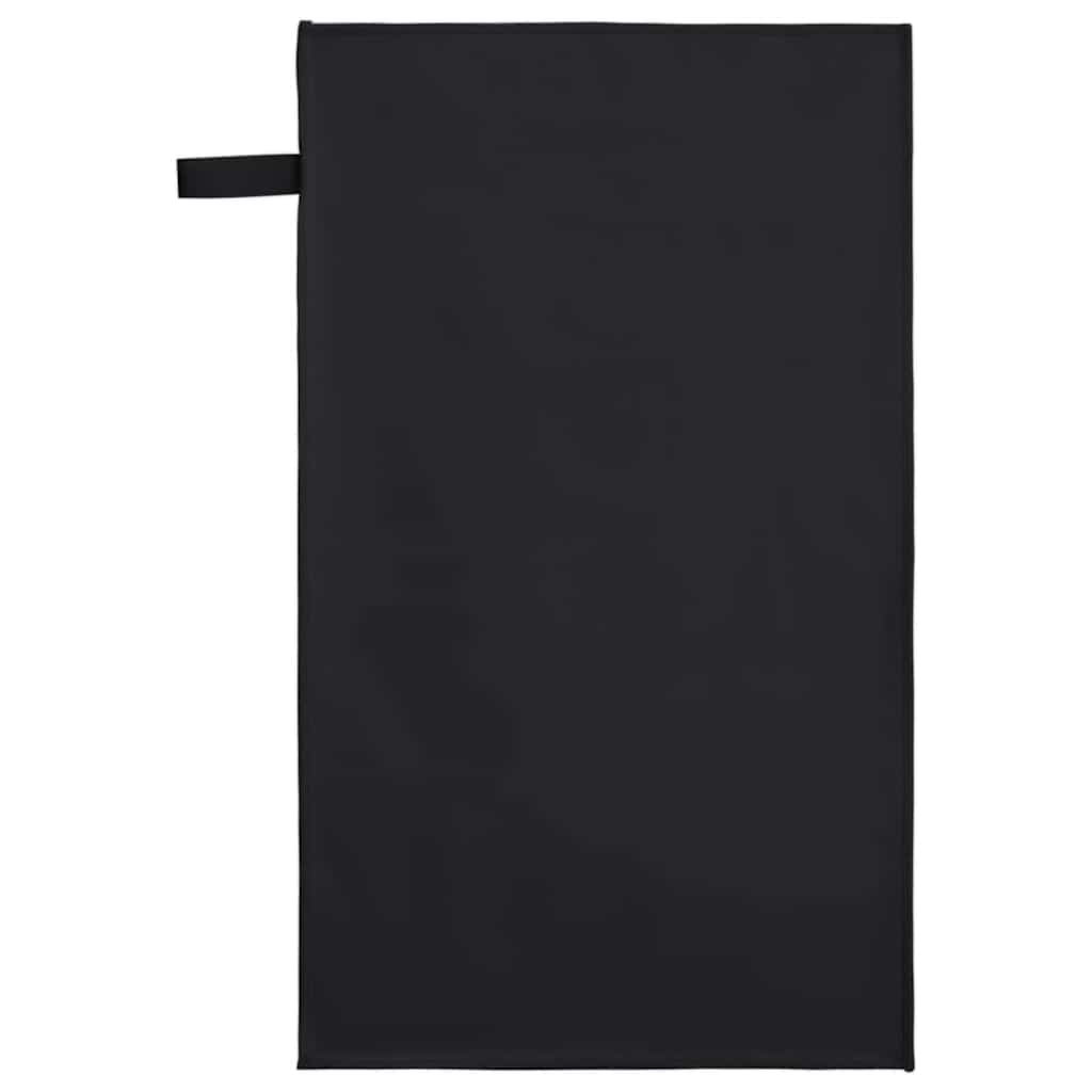 Sportshåndklæder 2 pcs Sort 50 x 30 cm Polyester og polyamid