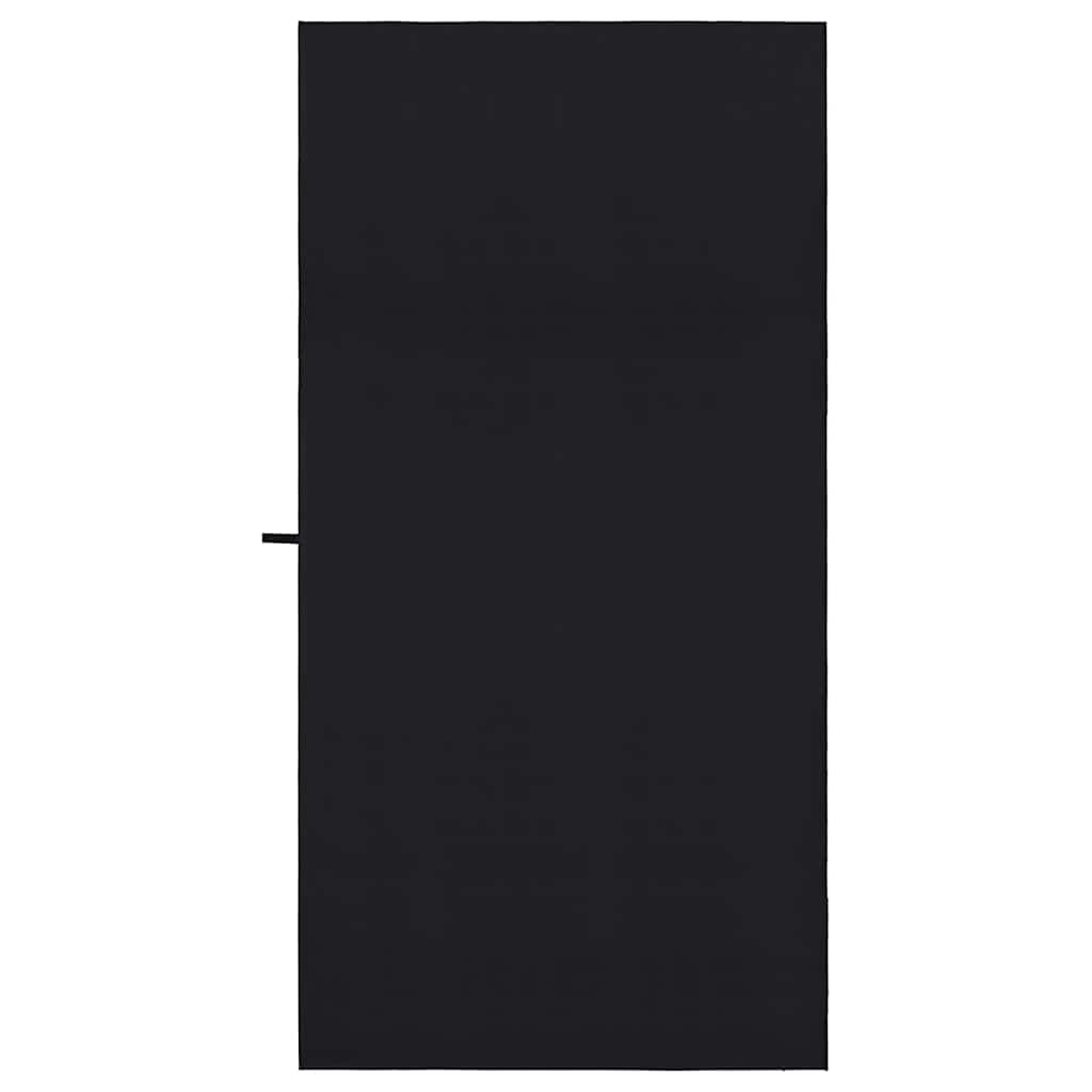 Sportshåndklæder 2 pcs Sort 200 x 100 cm Polyester og polyamid