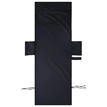 Liggestols håndklæder 2 stk. Sort 210 x 75 cm