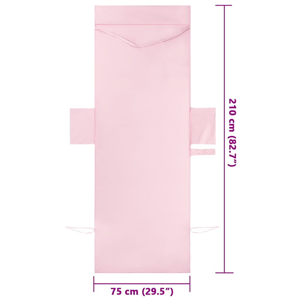Liggestols håndklæder 2 pcs Lyserød 210 x 75 cm