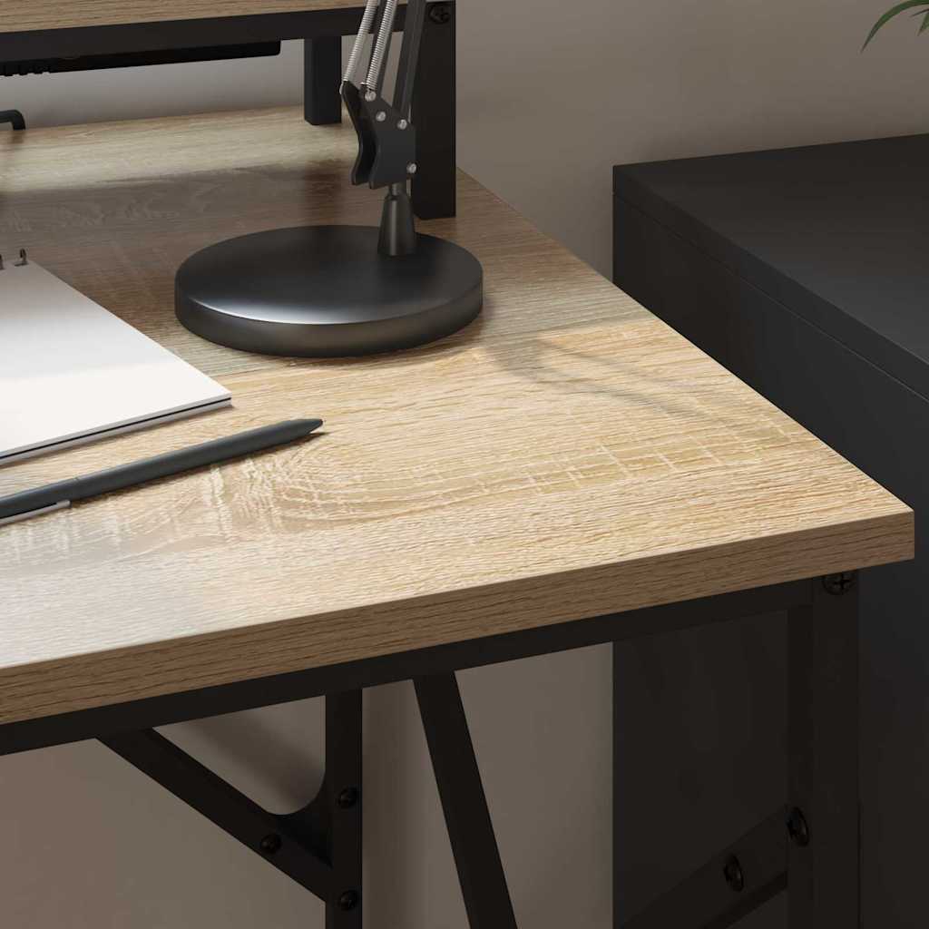 Bord med hylde Sonoma eg 100 x 50 x 86,5 cm Konstrueret træ