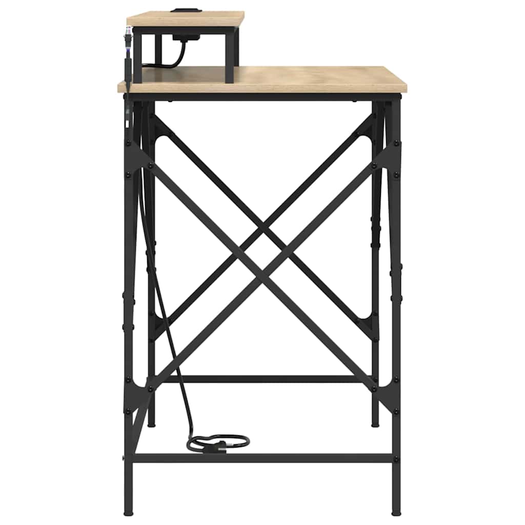 Bord med hylde Sonoma eg 100 x 50 x 86,5 cm Konstrueret træ