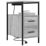 Natskab 2 pcs Grå Sonoma 30 x 48 x 61 cm Konstrueret træ