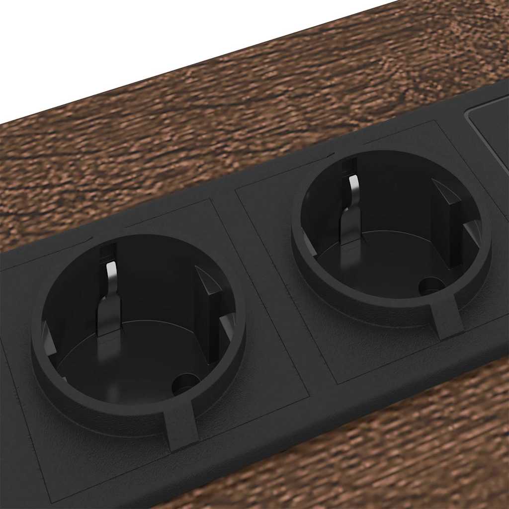 Sengebord med skuffe Brun eg 30 x 48 x 61 cm Konstrueret træ