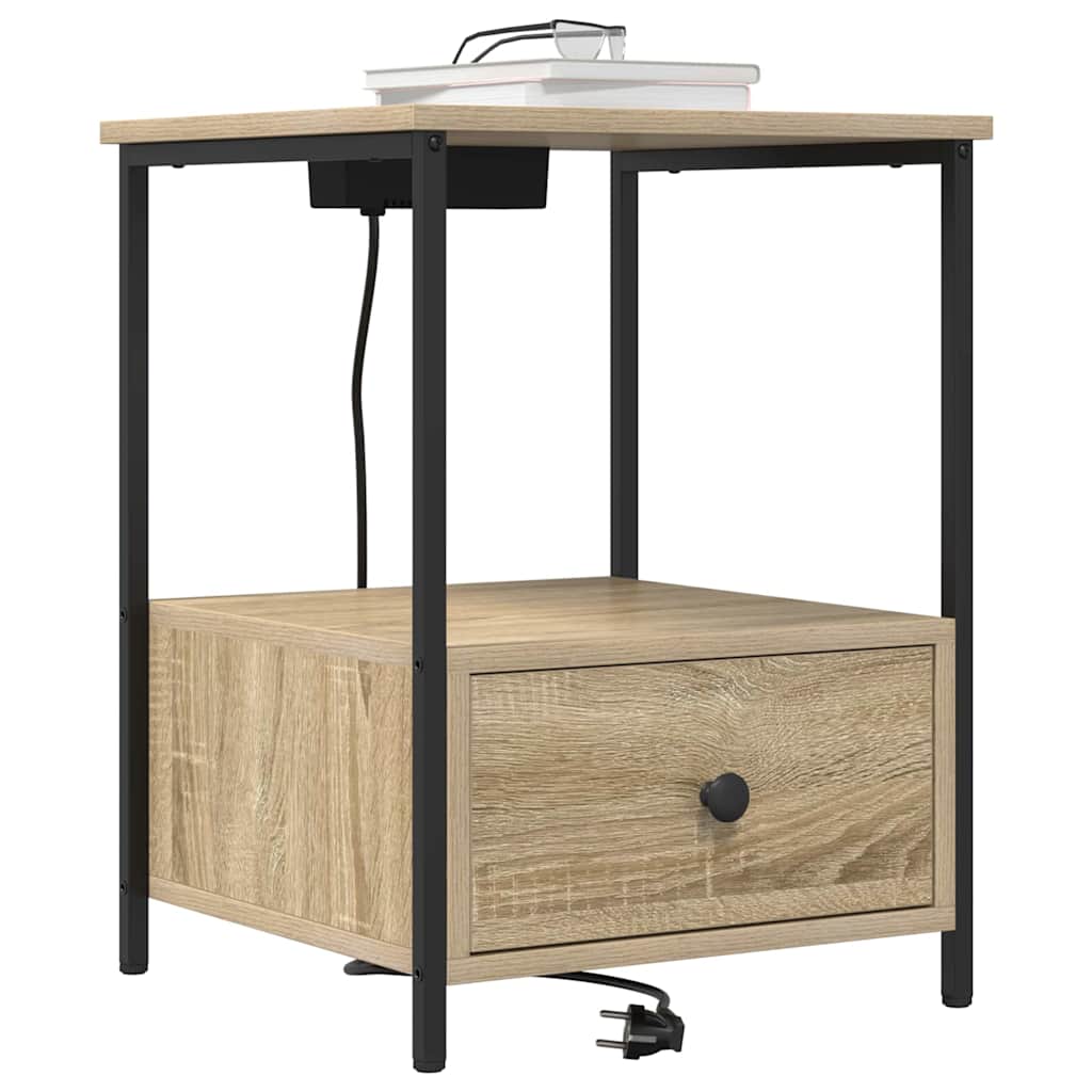 Natskab med skuffe Sonoma eg 42 x 41 x 56 cm Konstrueret træ