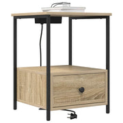 Natskab med skuffe Sonoma eg 42 x 41 x 56 cm Konstrueret træ