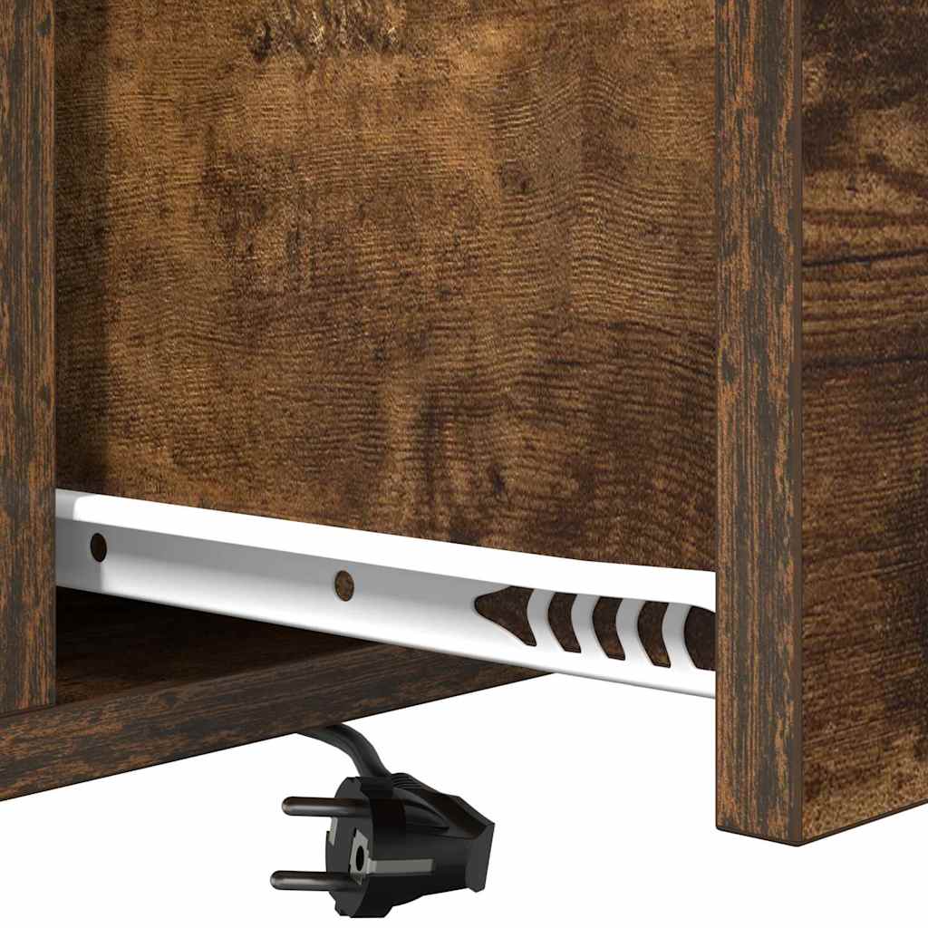 Natskab med skuffe Røget eg 40 x 31 x 60 cm Konstrueret træ