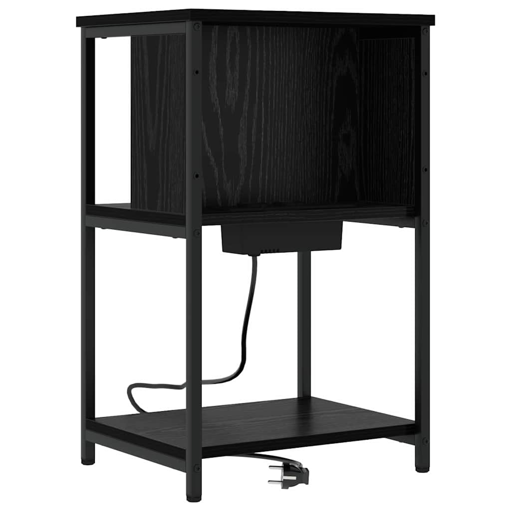 Natskab Sort eg 38 x 31 x 61 cm Konstrueret træ