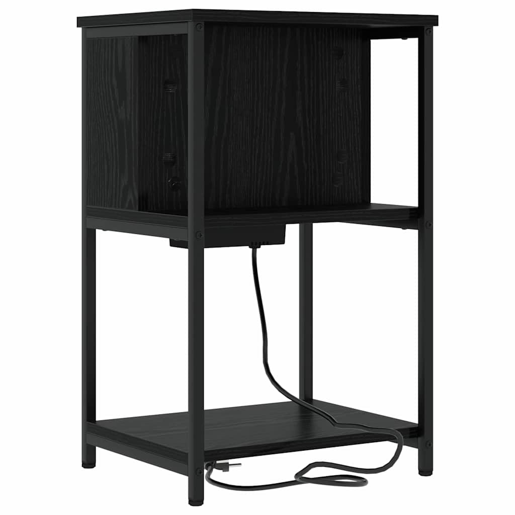 Natskab Sort eg 38 x 31 x 61 cm Konstrueret træ