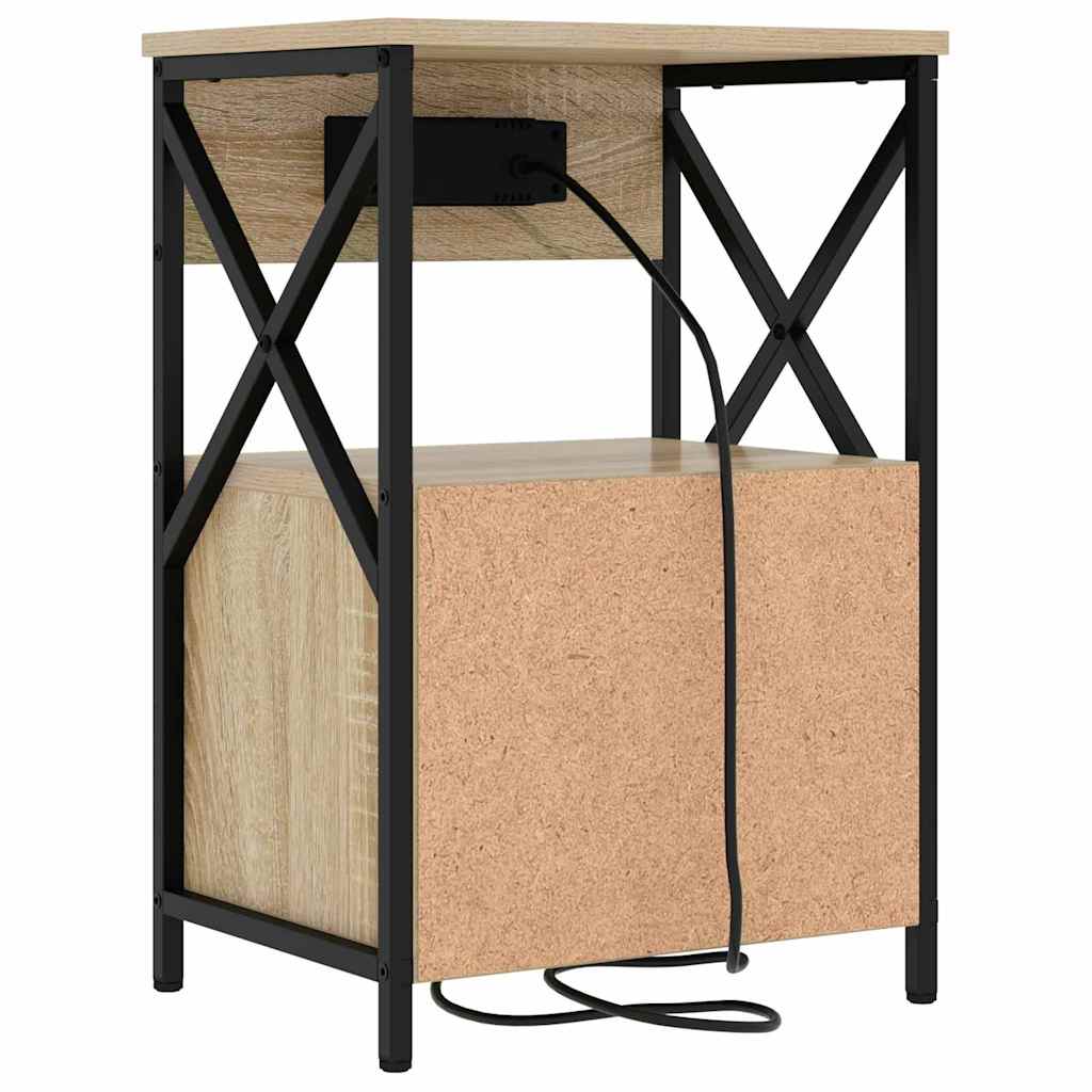 Natskab med skuffe Sonoma eg 40 x 31 x 60 cm Konstrueret træ