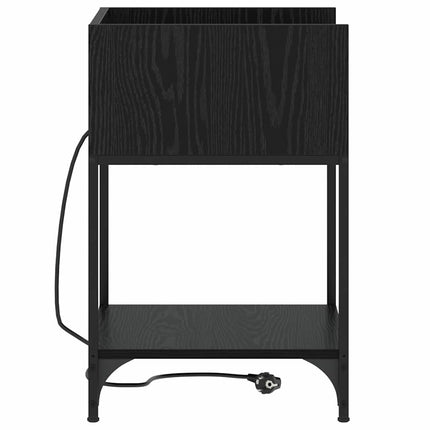 Natskab Sort eg 40 x 40 x 61 cm Konstrueret træ