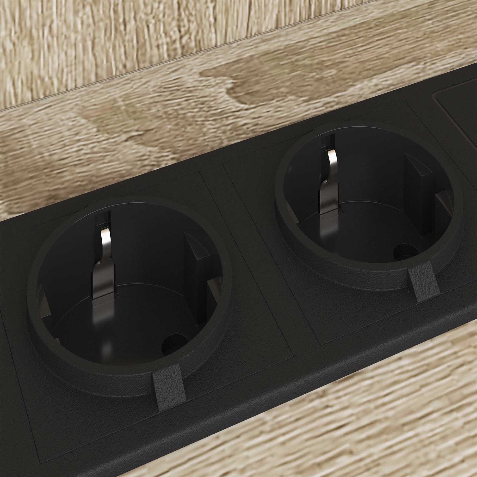 Sengebord 2 pcs Sonoma-eg 40 x 40 x 61 cm Konstrueret træ