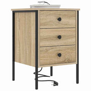 Natskab 2 pcs Sonoma eg 42 x 41 x 61 cm Konstrueret træ