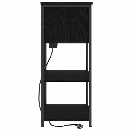 Natskab Sort eg 55 x 31 x 76 cm Konstrueret træ
