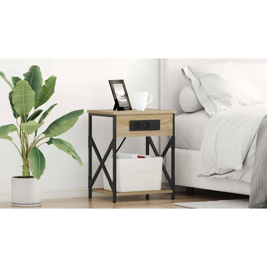 Natskab 2 pcs Sonoma eg 41 x 31 x 51 cm Konstrueret træ