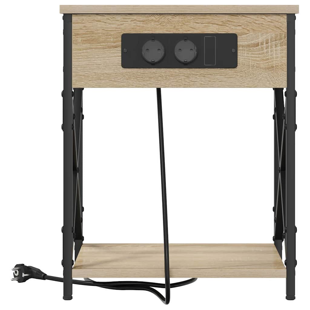 Natskab 2 pcs Sonoma eg 41 x 31 x 51 cm Konstrueret træ