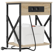 Natskab 2 pcs Sonoma eg 41 x 31 x 51 cm Konstrueret træ