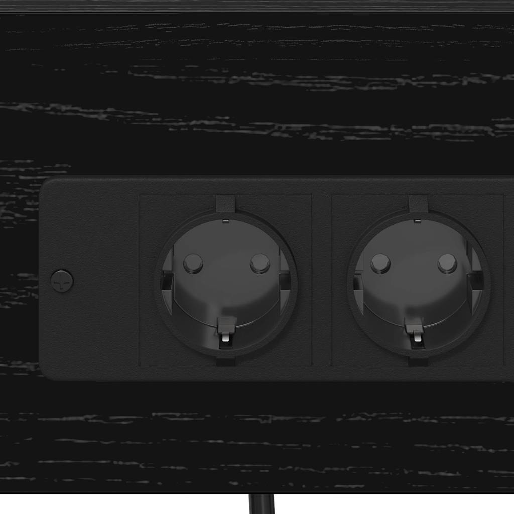 Natskab med hylde Sort eg 41 x 31 x 51 cm Konstrueret træ