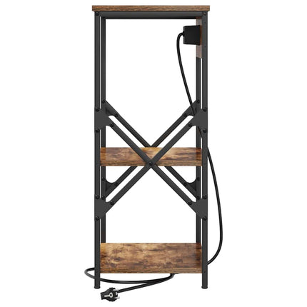 Natskab 2 stk. Røget eg 41 x 31 x 76 cm Konstrueret træ