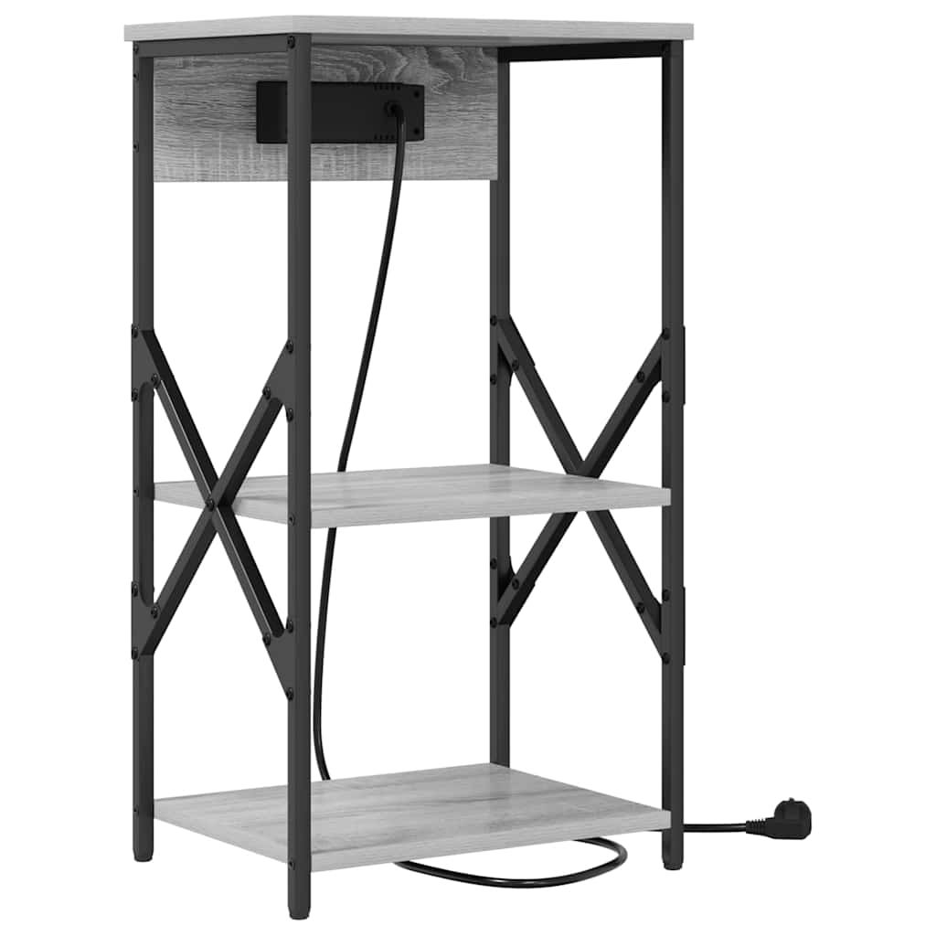 Natskab med hylde Grå Sonoma 41 x 31 x 76 cm Konstrueret træ