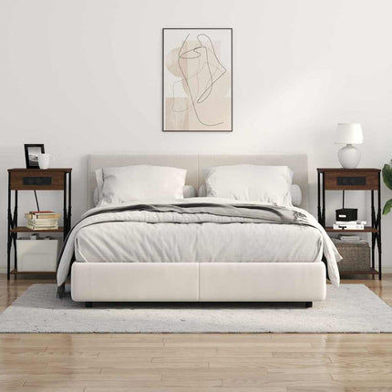Natskab med hylde Brun eg 41 x 31 x 76 cm Konstrueret træ