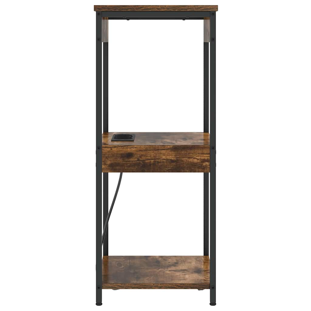 Natskab med hylde Røget eg 41 x 31 x 76 cm Konstrueret træ