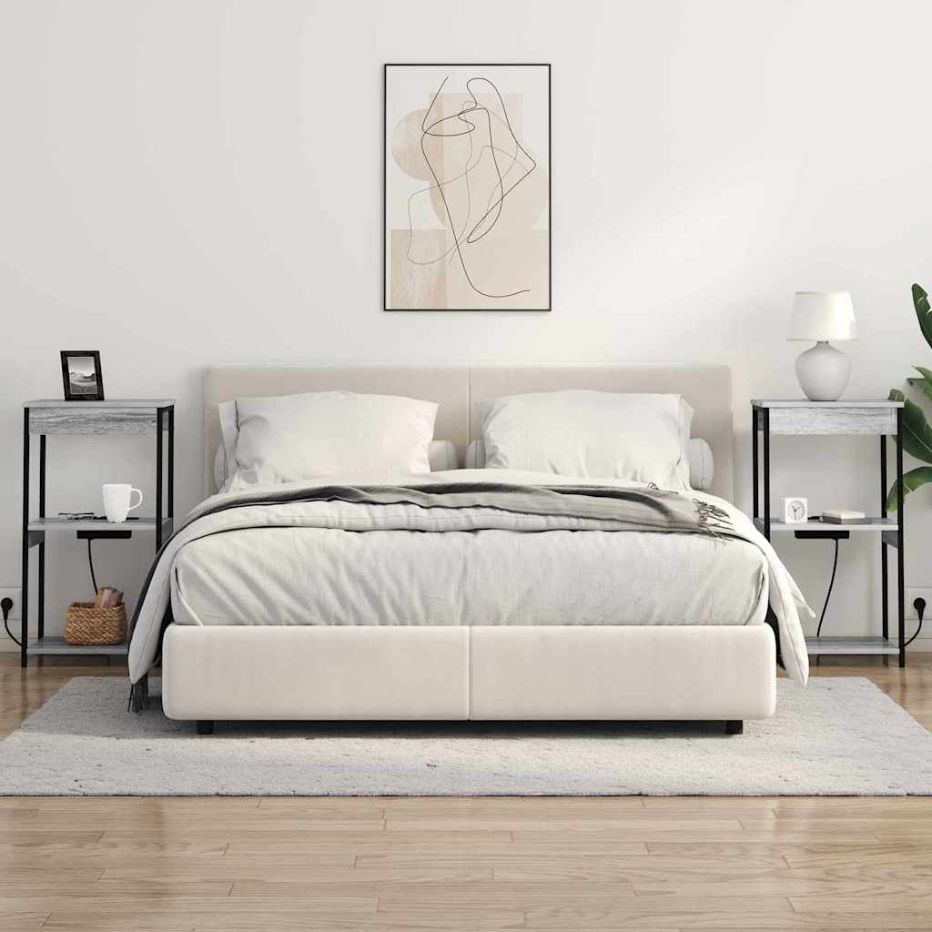 Natskab med hylde Grå Sonoma 41 x 31 x 76 cm Konstrueret træ