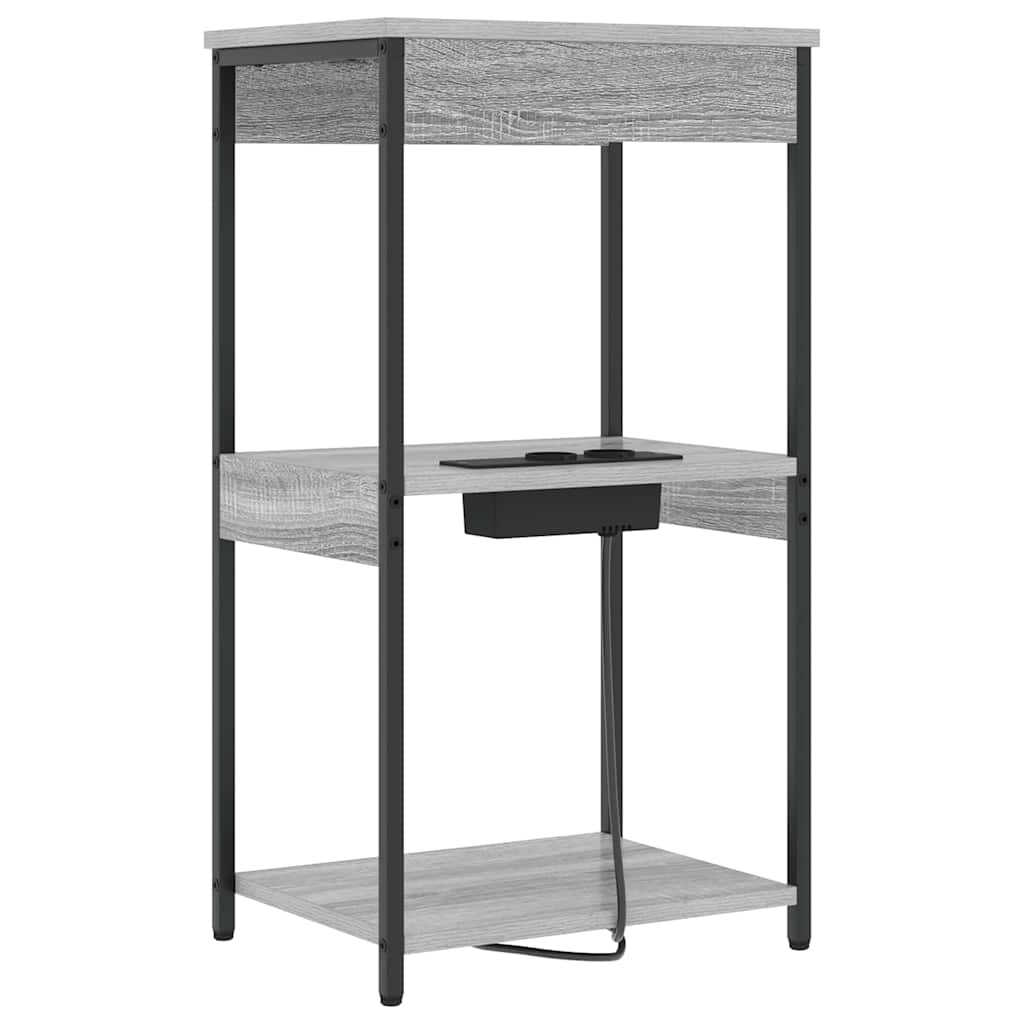 Natskab med hylde Grå Sonoma 41 x 31 x 76 cm Konstrueret træ
