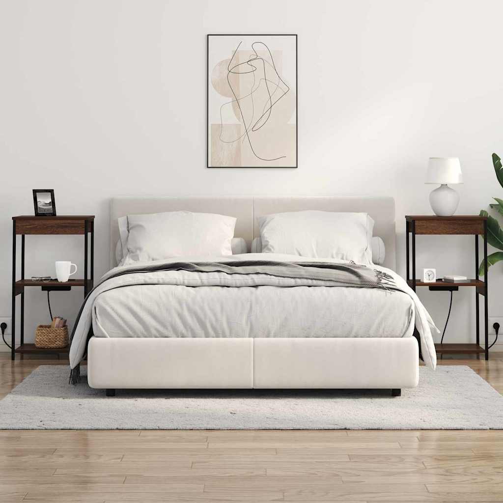 Natskab med hylde Brun eg 41 x 31 x 76 cm Konstrueret træ