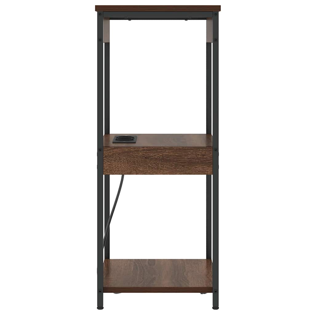 Natskab med hylde Brun eg 41 x 31 x 76 cm Konstrueret træ