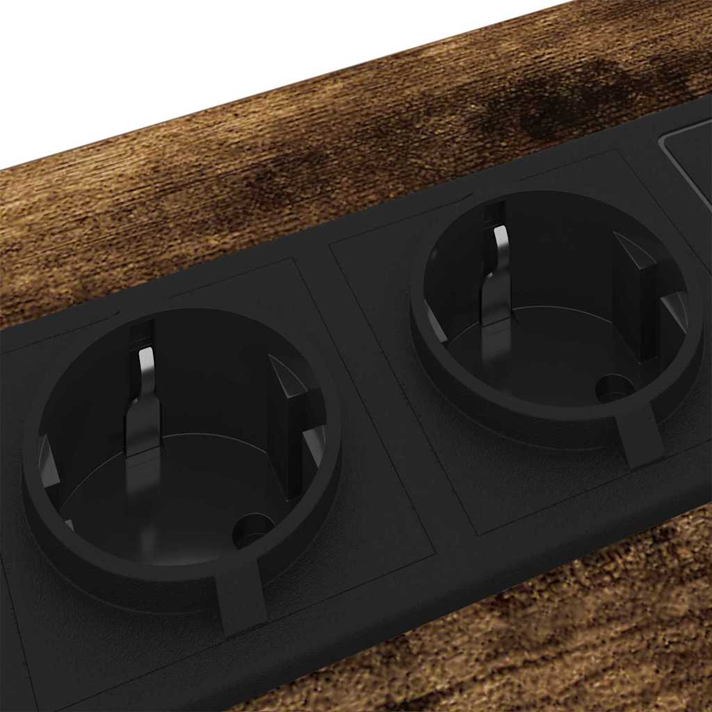 Natskab med skuffe Røget eg 40 x 31 x 60 cm Konstrueret træ