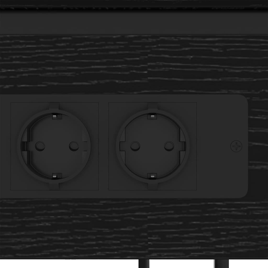 Natskab Sort eg 41 x 28 x 76 cm Konstrueret træ