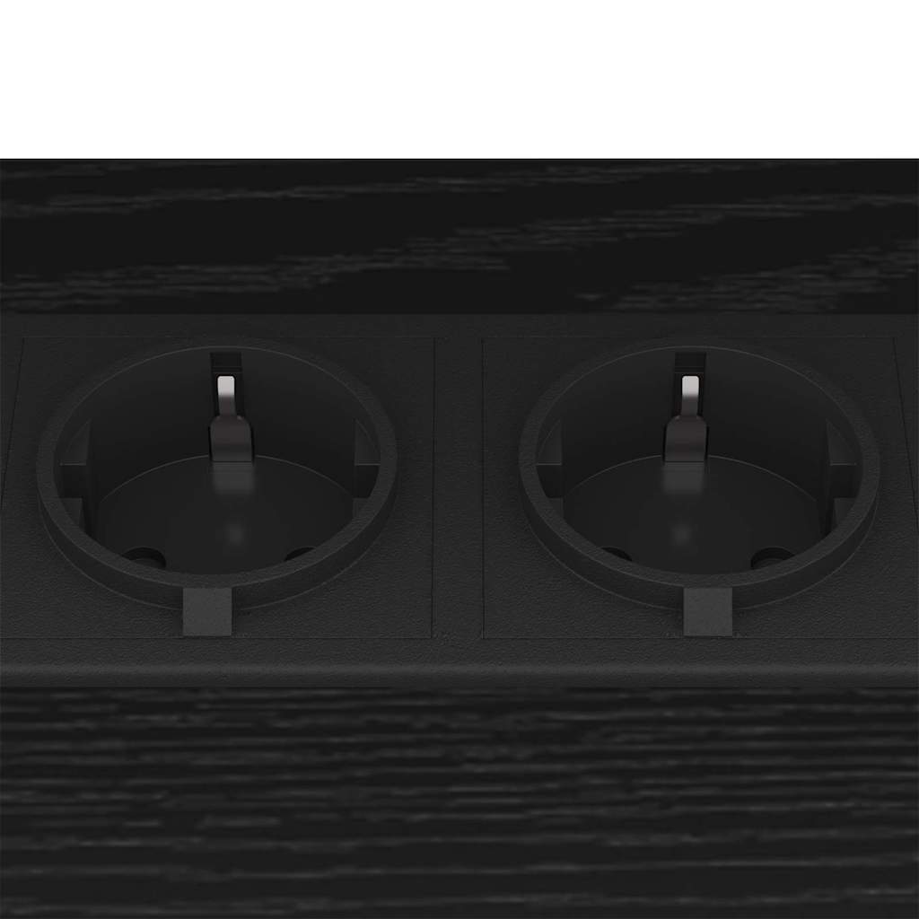 Sengebord Sort eg 38 x 30 x 48 cm Konstrueret træ