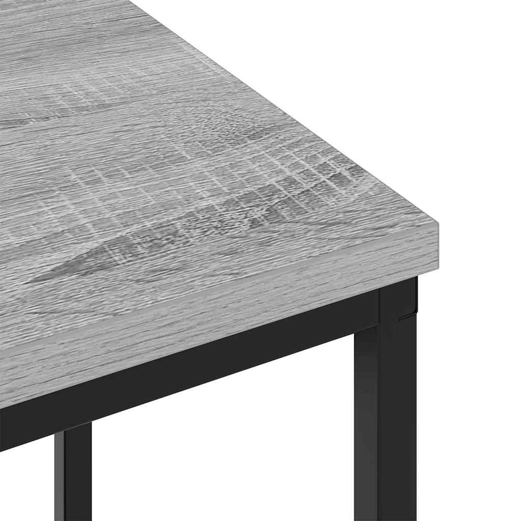 Sengebord 2 pcs Grå sonoma-eg 38 x 30 x 48 cm Konstrueret træ