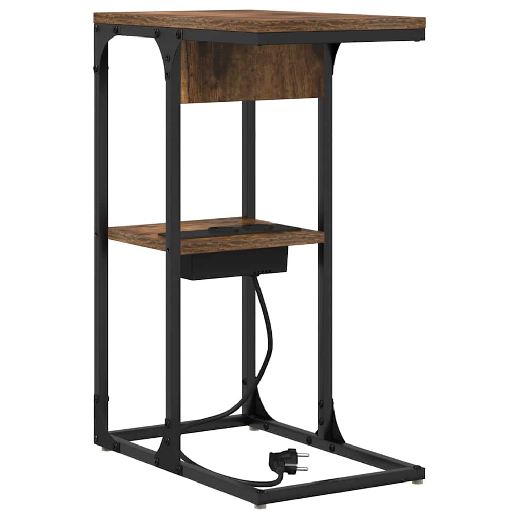 Natskab Røget eg 41,5 x 26 x 60,5 cm Konstrueret træ