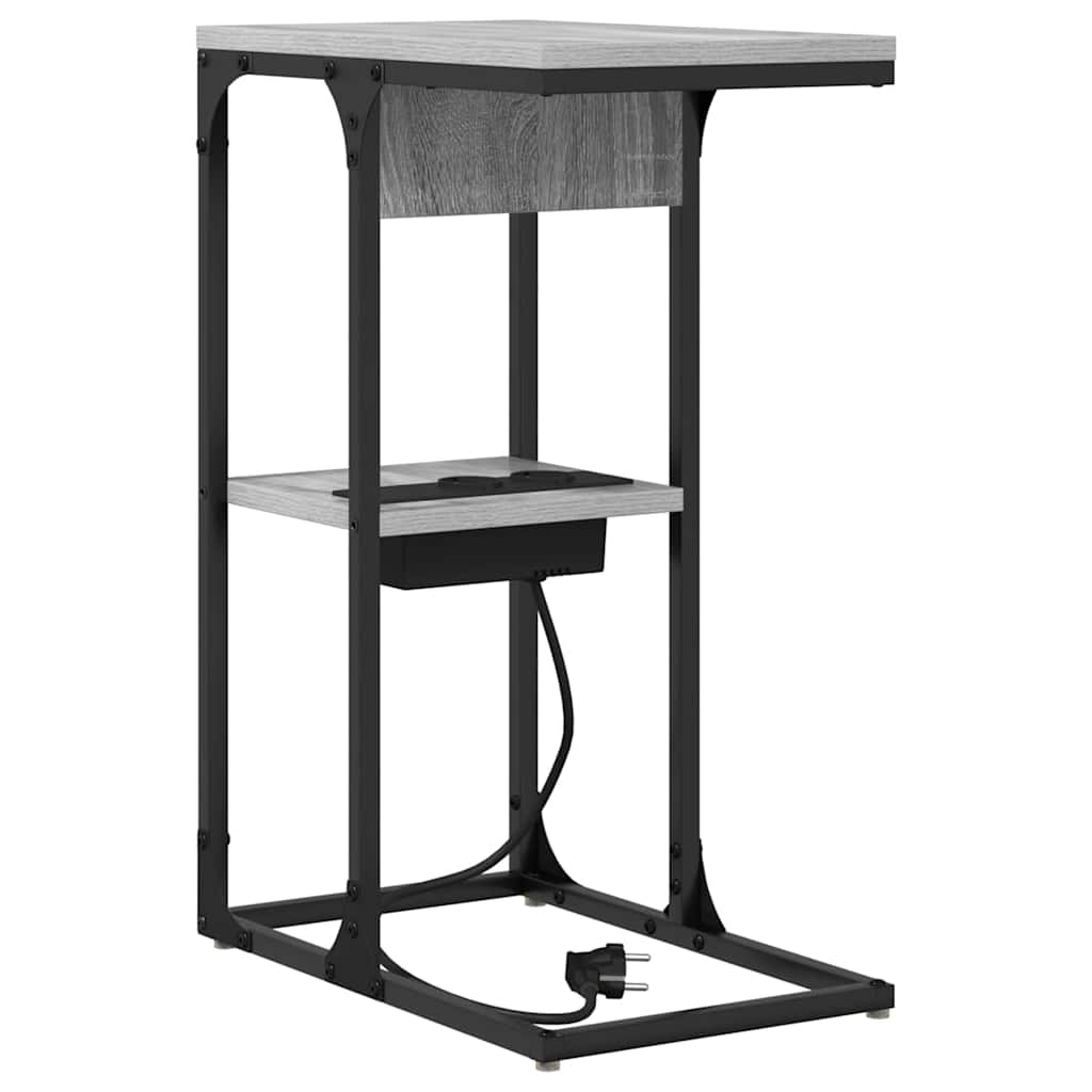 Sengebord Grå sonoma-eg 41.5 x 26 x 60.5 cm Konstrueret træ