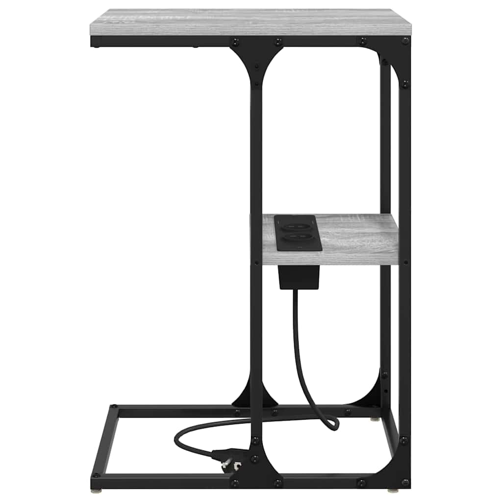 Sengebord Grå sonoma-eg 41.5 x 26 x 60.5 cm Konstrueret træ