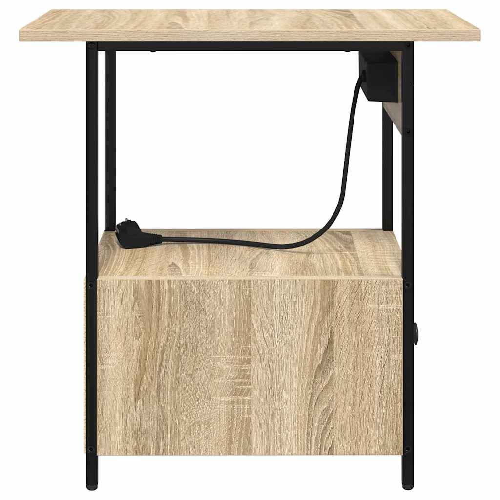 Natskab med skuffe Sonoma eg 60 x 30 x 61 cm Konstrueret træ