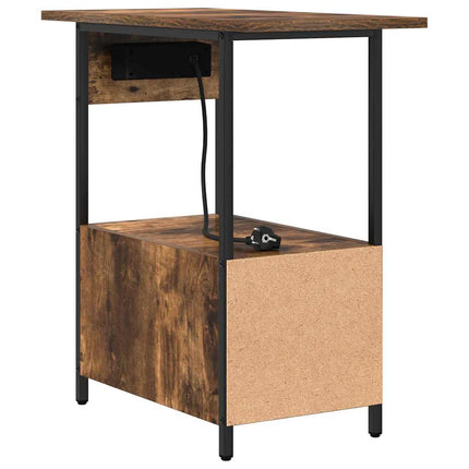 Natskab Røget eg 60 x 30 x 61 cm Konstrueret træ
