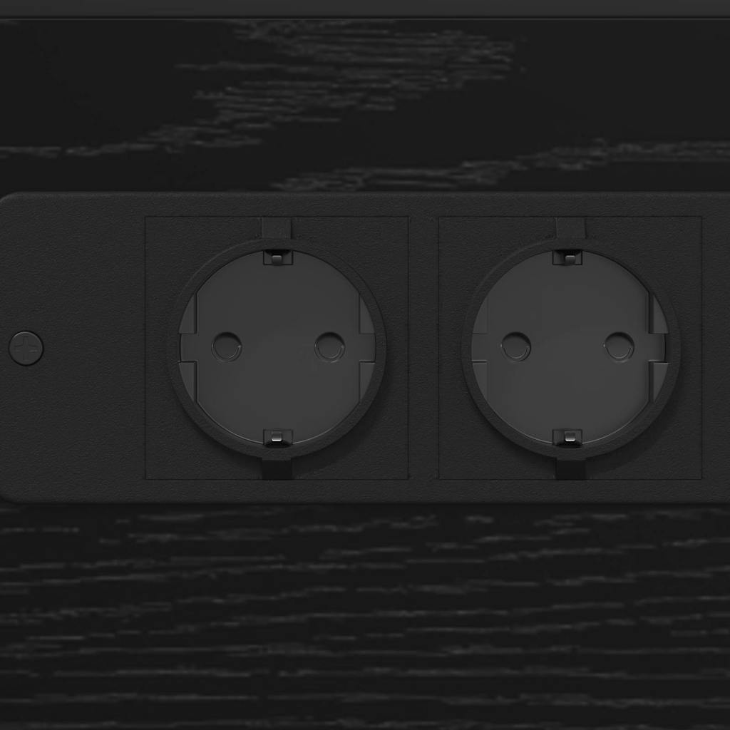 Sengebord Sort eg Konstrueret træ