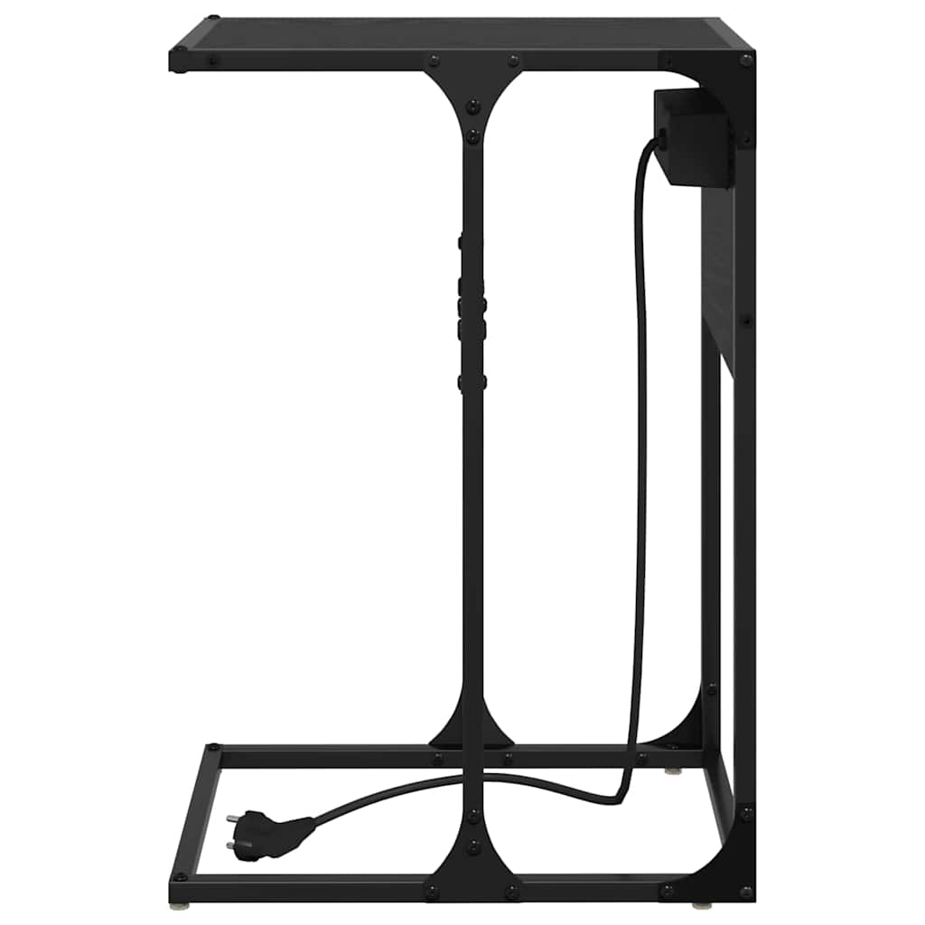 Sengebord Sort eg Konstrueret træ