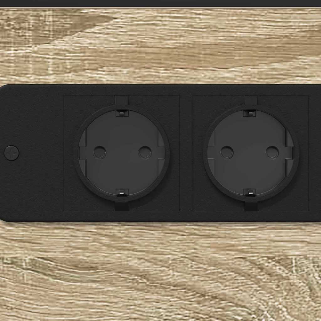 Sengebord Sonoma-eg Konstrueret træ