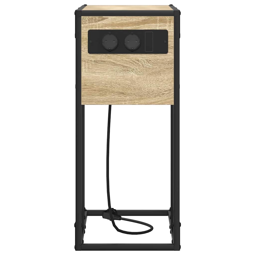 Sengebord Sonoma-eg Konstrueret træ