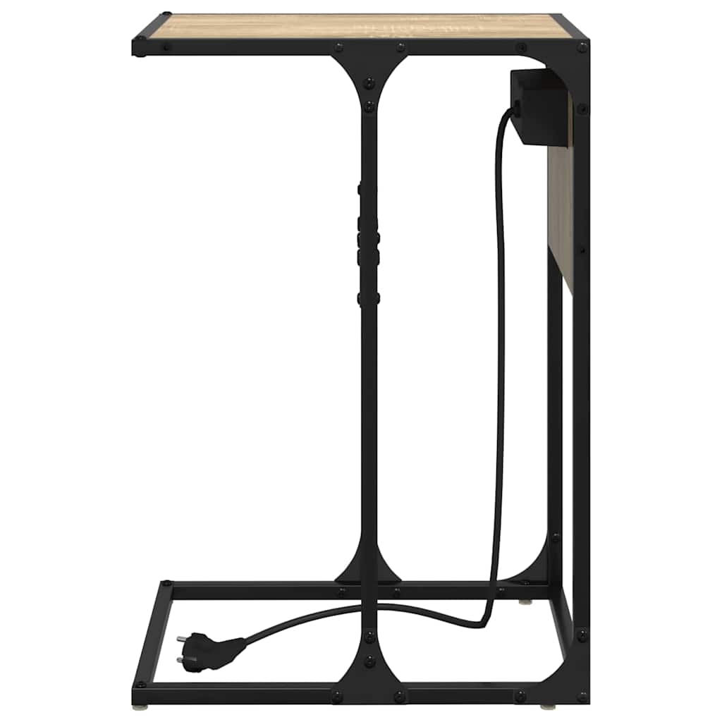 Sengebord Sonoma-eg Konstrueret træ