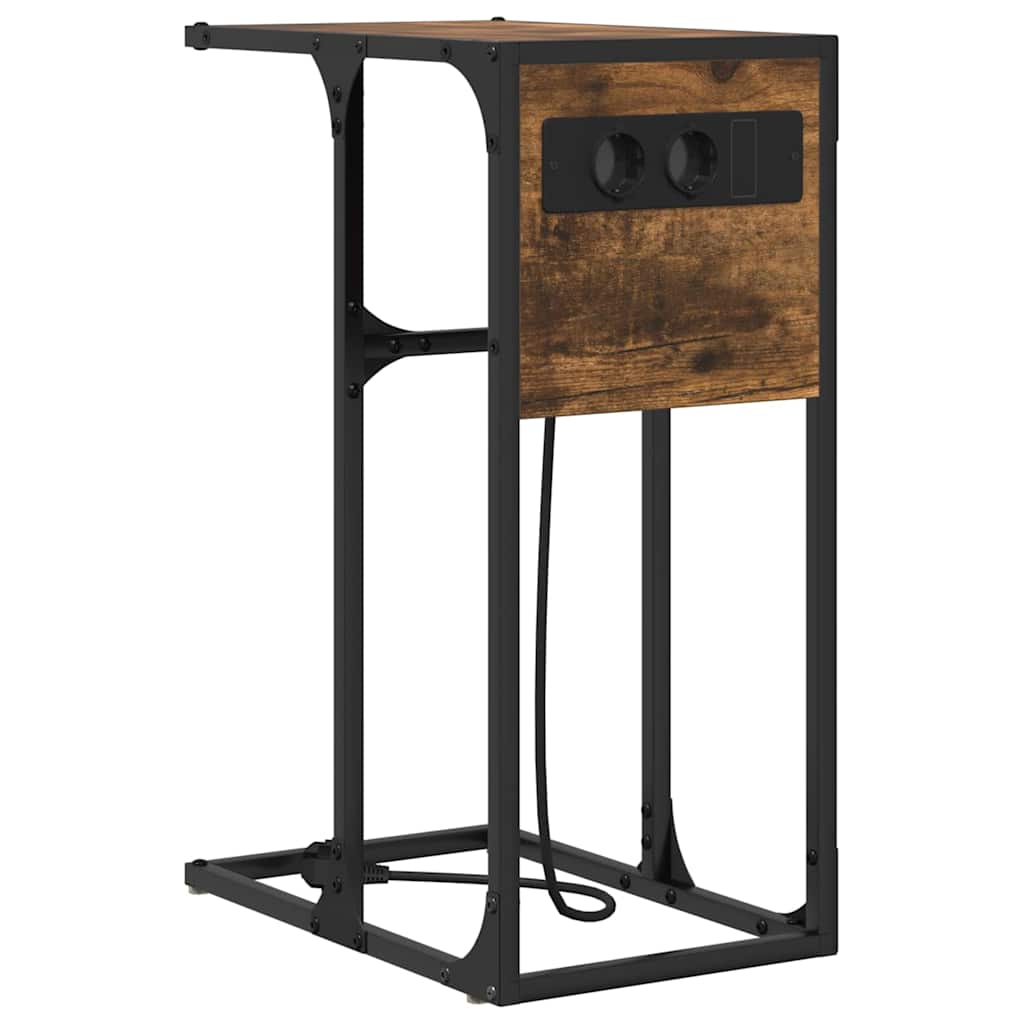 Sengebord Røget eg Konstrueret træ