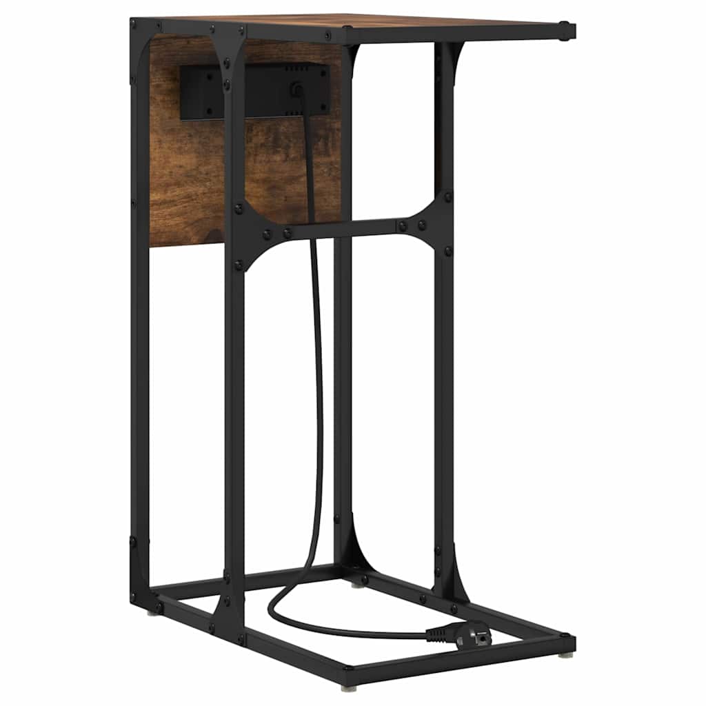 Sengebord Røget eg Konstrueret træ