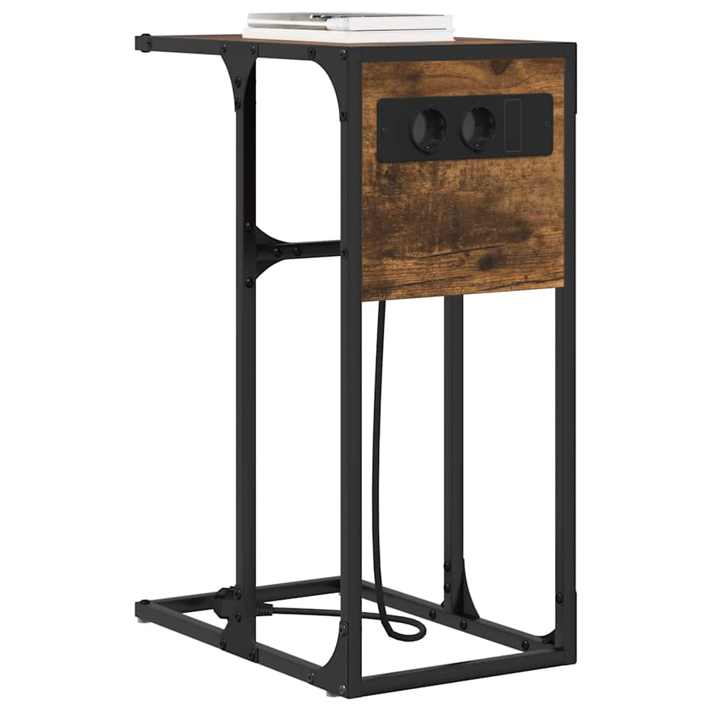 Sengebord Røget eg Konstrueret træ