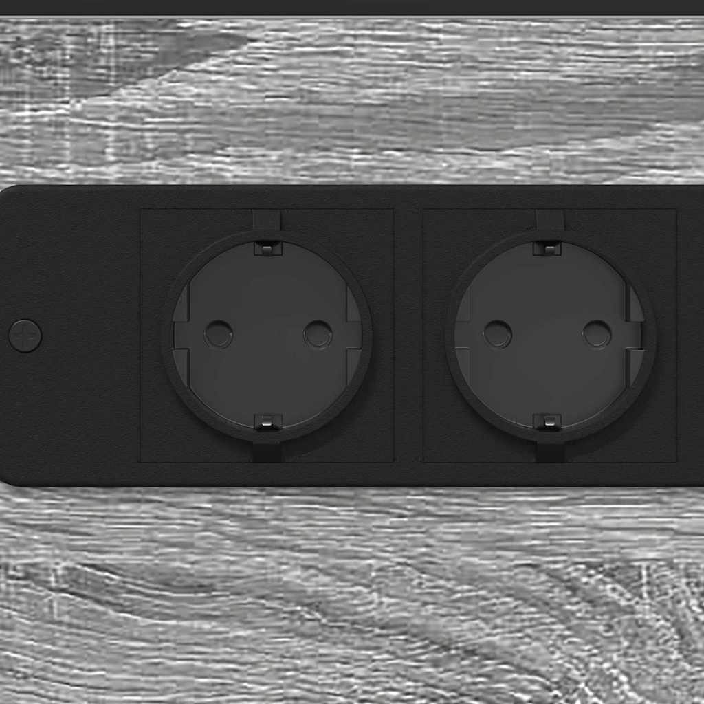 Sengebord Grå sonoma-eg Konstrueret træ