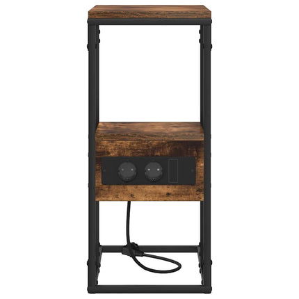 Natskab Røget eg 41,5 x 26 x 60,5 cm Konstrueret træ